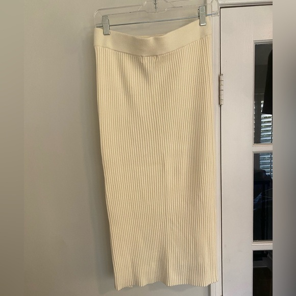Maeve by Anthropologie Cream Knit Midi Skirt - Picture 6 of 6
